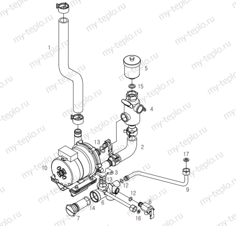 Hydrosta HSG 400 SD запчасти купить в Карталах