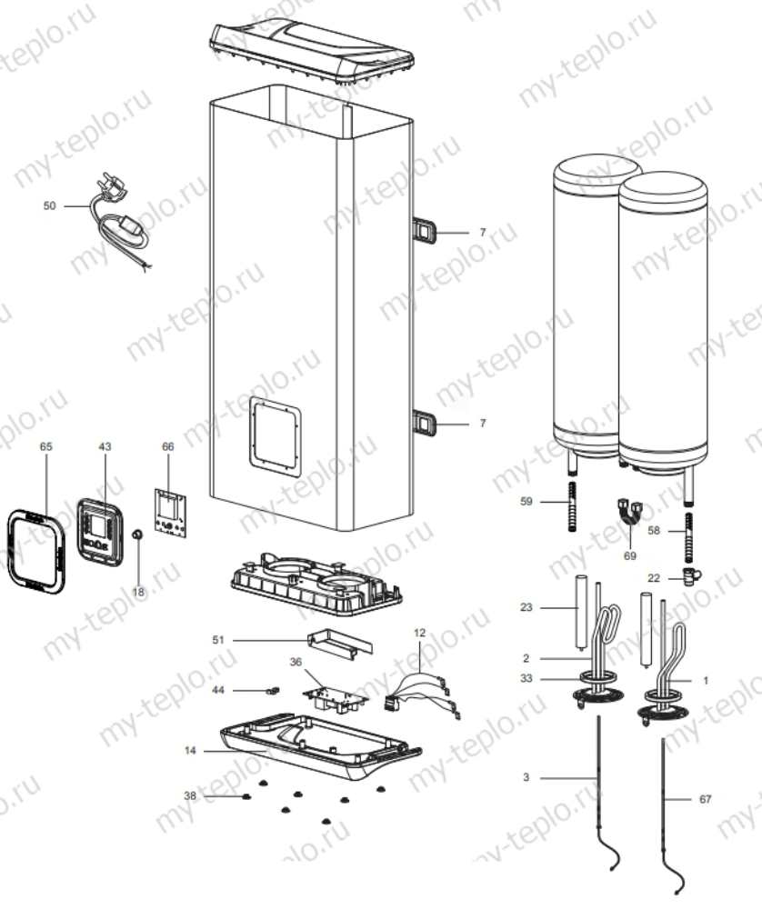Запчасти для Ariston ABS VLS INOX PW 80: схема Запчасти Ariston ABS VLS INOX PW 80 купить в Карталах