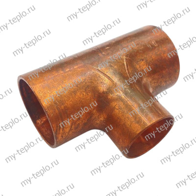 Тройник медный на 28х22х28 мм пайка (troymed2822pay)